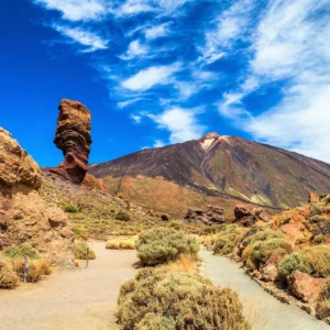 Wulkan Teide i Masca z północy Teneryfy